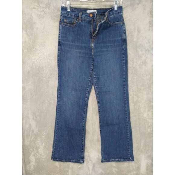 Levis 512 Jeans Womens 10 Short Blue Denim Perfectly Slimming Boot Cut Stretch - Picture 1 of 9